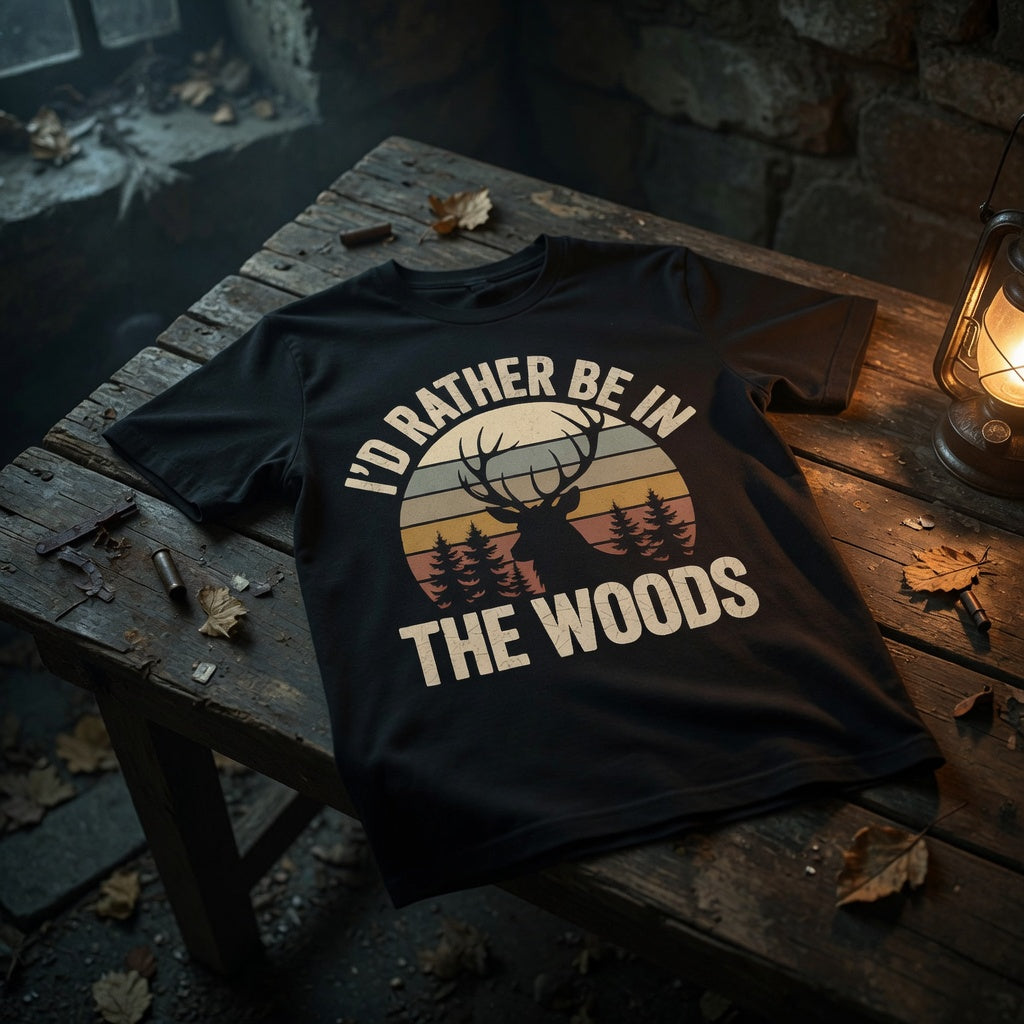 I'd Rather Be In The Woods Tshirt