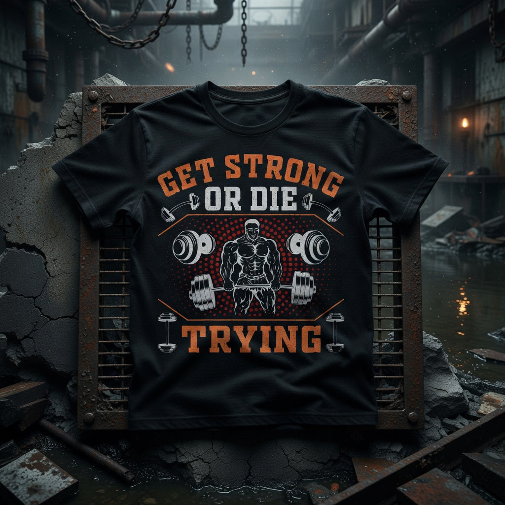 Get Strong or Die Trying Tshirt