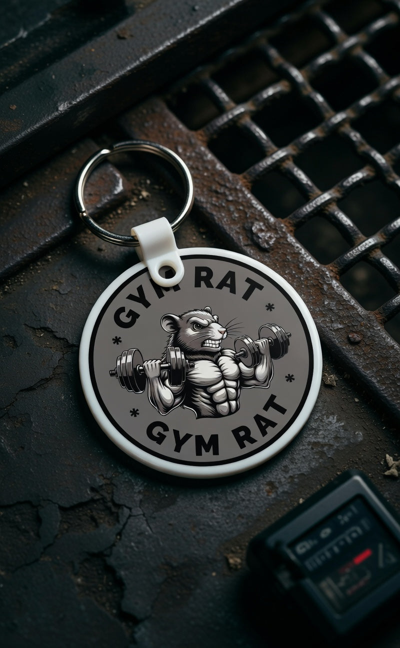 Gym Rat Keychain