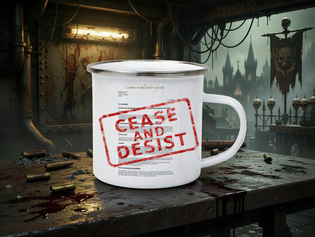 Chudhammer 50K Cease ansd Desist Camping Mug