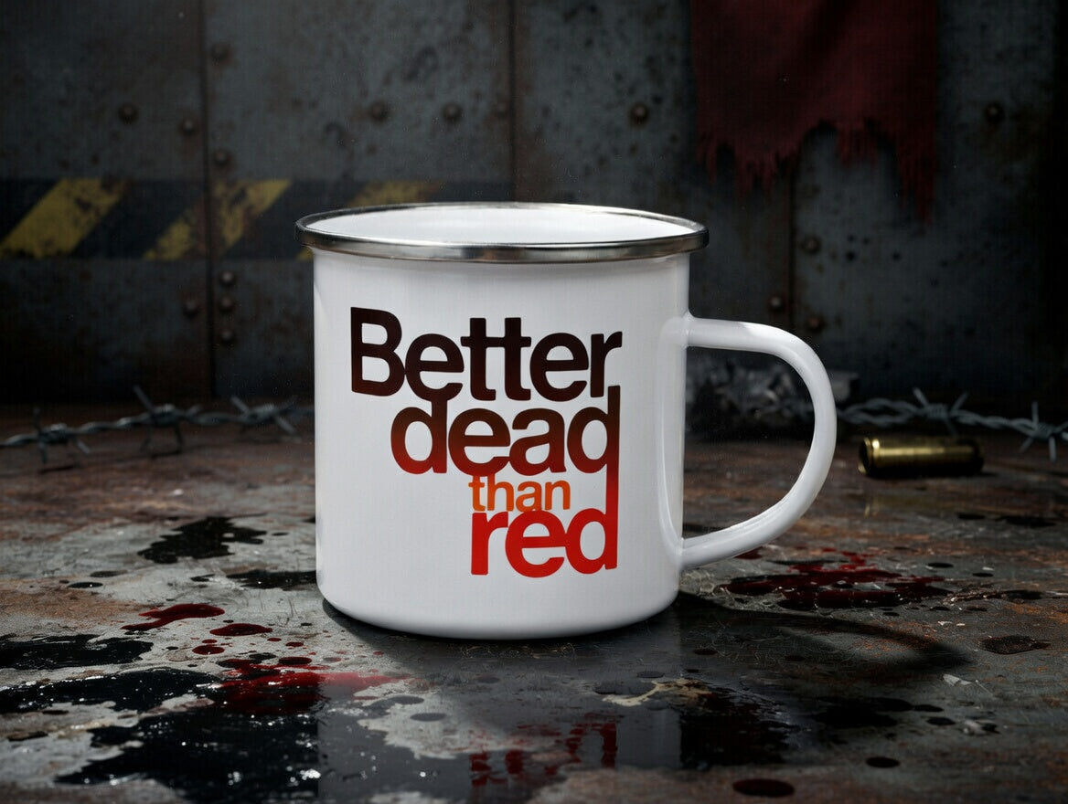 Better Dead Than Red Camping Mug